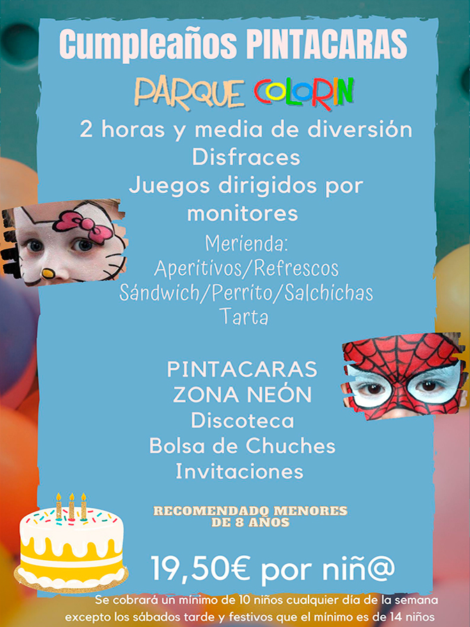 Cumpleaños pintacaras